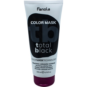 Fanola Color Mask Total 200 ml боядисваща маска Black