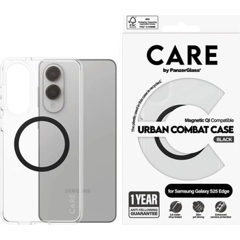 Panzer Калъф CARE - Urban combat, Galaxy S25 Edge, Qi, прозрачен (5715685025525)