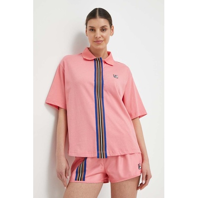 Fila Тениска с яка Fila в розово (TW411141)