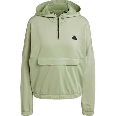 adidas Sportswear City Escape Fleece Hoodie Women zelená