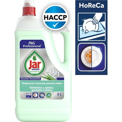 Jar Prostředek na nádobí sensitive Aloe Vera 5 l