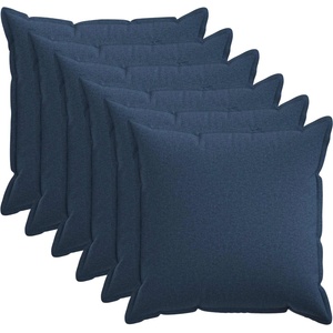 vidaXL Калъфка за възглавница 6 pcs HOUTEN Синьо 80 x 80 cm (921558)