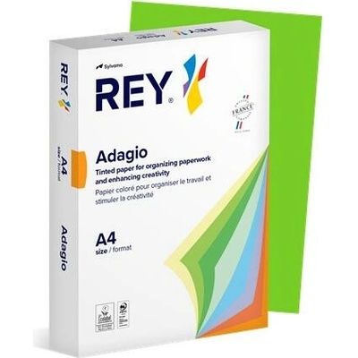 REY Adagio Farebný papier A4 80 g zelený