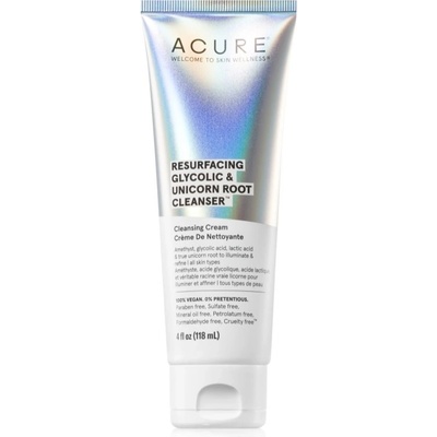 ACURE Resurfacing Glycolic & Unicorn Root почистващ крем за лице 118ml