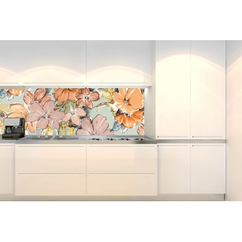 DIMEX ART s. r. o Фототапет за кухня - цветен флорален мотив 180 x 60 см