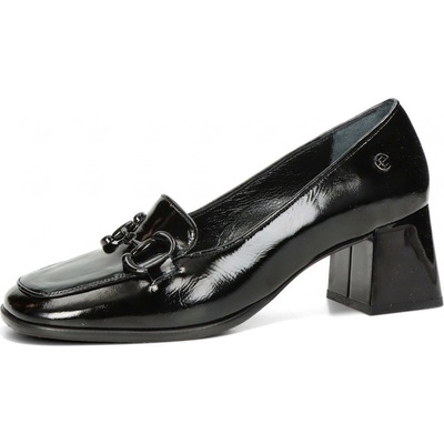 ETIMEĒ dámské kožené polobotky černé