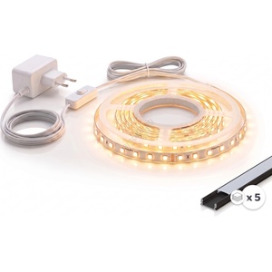 SmartLED Комплект 1x LED лента MYLIVING LIGHTSTRIP LED/22W/230V 5m + 5x вграден профил 1 m (SD0029A)