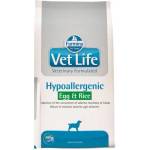 Vet Life Hypoallergenic egg & rice 12 kg