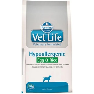 Vet Life Hypoallergenic egg & rice 12 kg
