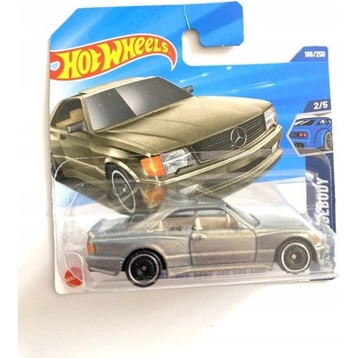 Mattel Hot Wheels Mercedes-Benz 560 SEC AMG '89 šampaňská (JBB11)