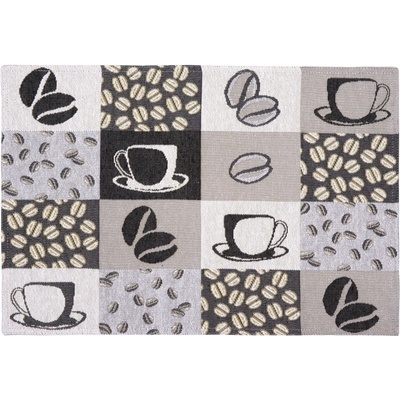 SCANquilt Prestieranie motiv cofee sivá 32x48cm