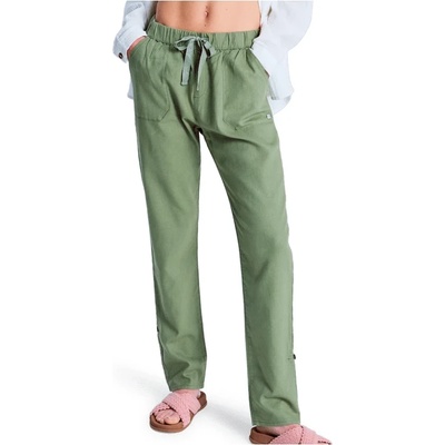 Roxy Дамски ежедневен панталон Roxy Women's On The Seashore Linen Cargo Trousers Casual trousers - Oil Green (107-1588-1013)
