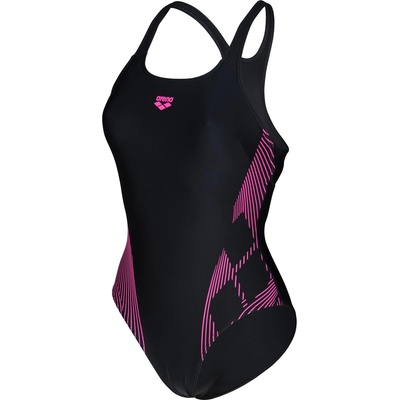 Arena LILY SWIMSUIT SWIM PRO BACK LB čierna ružová