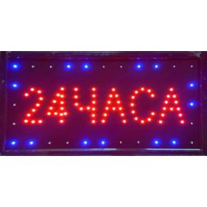 HooToo LED светеща рекламна табелa - 24 ЧАСА на български, движеща се