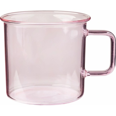 Muurla Hrnček sklenený ružový 350 ml