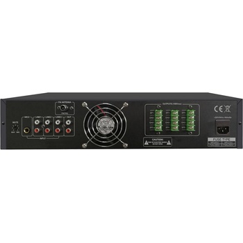 DSPPA 60W усилвател с миксер DSPPA MP260U, 6 зони, USB/SD/Tuner, 2 микрофонни и 3 линейни входа, 100V (AUDA-DSP-MP260U)