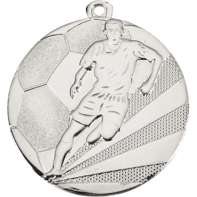 Medaile průměr 50 mm fotbal Stříbrná