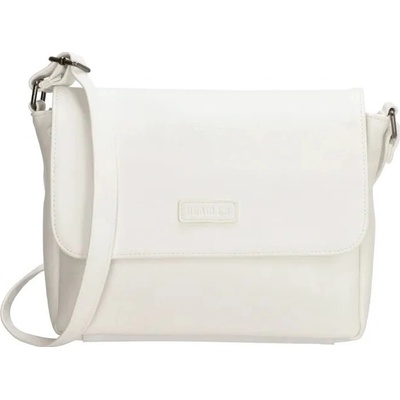 Beagles kožená crossbody kabelka "Dunas" Bílá