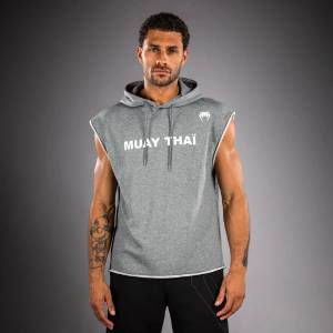 Venum | Официален Вносител за България Суичър Venum VT Muay Thai Sleeveless Hoodie - Heather Grey - L