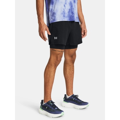 Under Armour Pánske kraťasy UA LAUNCH 5'' 2-IN-1 SHORTS Čierna