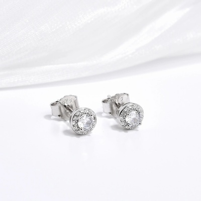 Jan Kos jewellery stříbrné náušnice MHT-3039/SW00