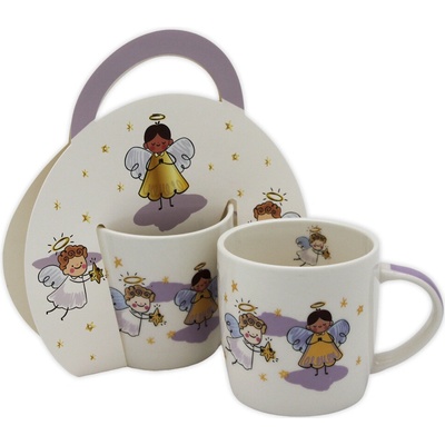 HOME ELEMENTS Porcelánový hrnček Anjelici 300 ml