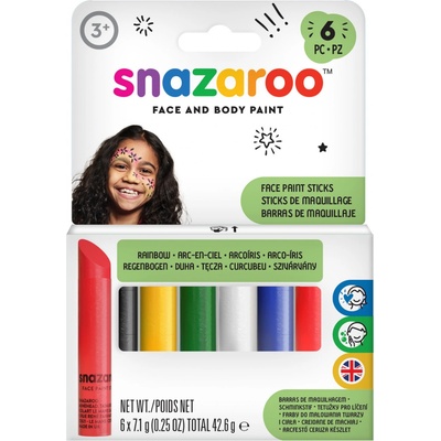 Snazaroo tyčinky na obličej 6 ks – Zboží Mobilmania