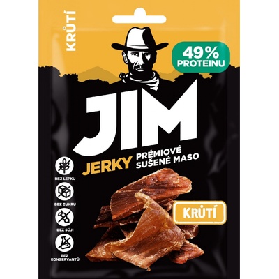 Jerky Sušené maso Jim krůtí 23 g – Zboží Mobilmania