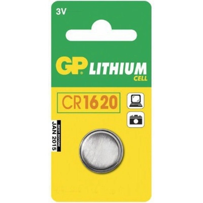GP Batteries Батерия литиева gp cr1620, 3v, 1 бр (gpblcr16201pk)