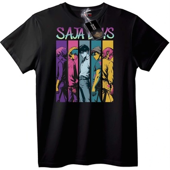 NOONEBRAND Тениска Sajalys Аниме Герои - 2XL, Black