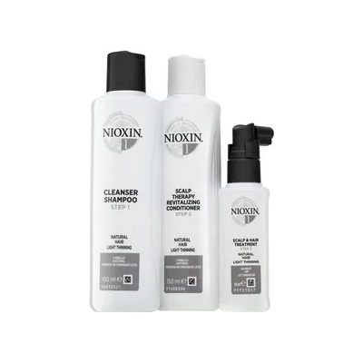 Nioxin System 1 Trial Kit комплект за химически обработена коса 150 ml + 150 ml + 50 ml