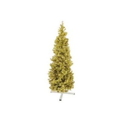 Umělý Vánoční stromek jedle metalický, zlatá, 180 cm