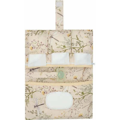 KikkaBoo Puzdro na plienky Secret Garden Beige