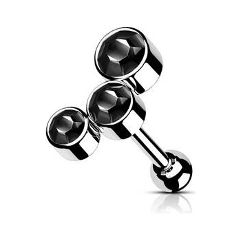 Šperky4U cartilage helix tragus piercing CP1081-K