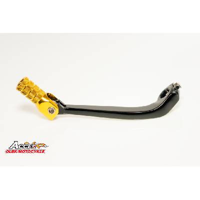 ACCEL páka řazení SUZUKI RMZ 250 07-25 hliníková barva černá, koncovka zlatá