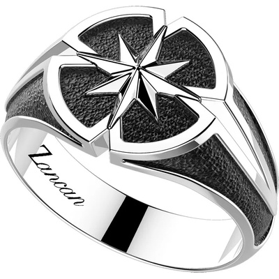 Zancan Мъжки пръстен ZANCAN Cosmostone - EXA175