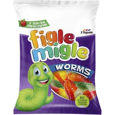 Figle Migle gumové cukríky Červík 80 g