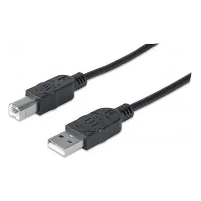 Manhattan 333382-MA Hi-Speed USB 2.0 AB M/M 3m černý