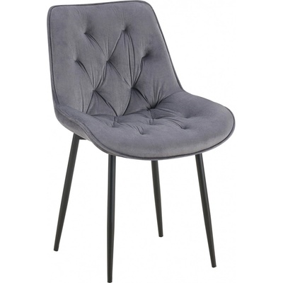 Design Shop Wallace samet Tmavě šedá