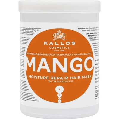 Kallos KJMN Professional Mango posilujúca maska s mangovým olejom 1000 ml