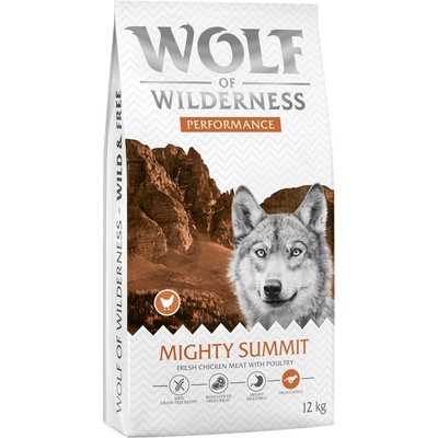 Wolf of Wilderness Explore The Mighty Summit Performance bez obilnín nová receptúra 2 x 12 kg
