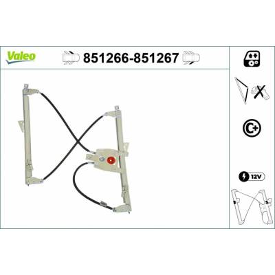 Mechanizmus zdvíhania okna VALEO 851266