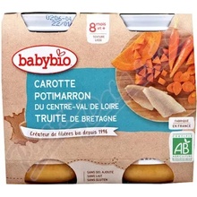 Babybio menu mrkev a dýně se pstruhem 2 x 200 g