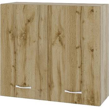 ИРИМ Горен шкаф с две врати и рафт Сити АРДД-4 дъб сонома арвен / дъб дакота 80 см