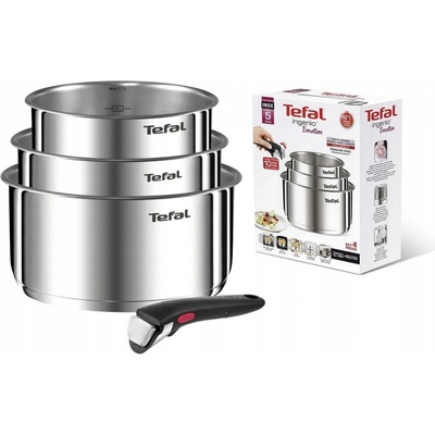 Tefal Súprava hrncov Ingenio Emotion L8964S44 nerezová oceľ 4 ks