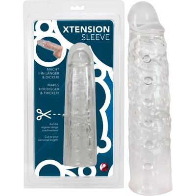 Пенис удължител в прозрачен цвят, 22см. - XTension Sleeve (YOU2T00384)