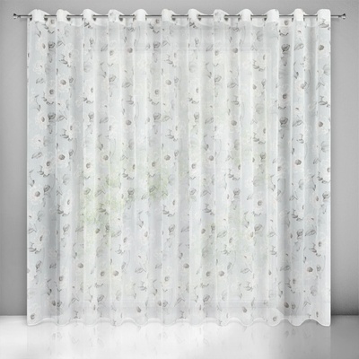 EUROFIRANY ZÁCLONA NA KROUŽCÍCH BESSY 350X250 CM VÍCEBAREVNÁ
