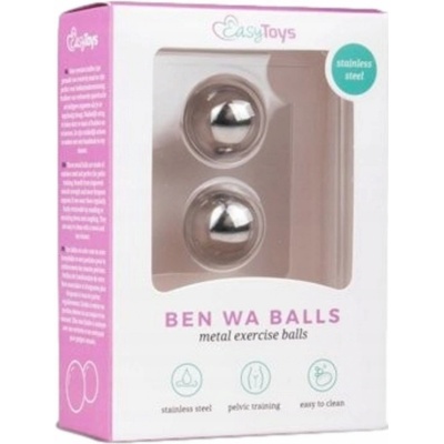 EasyToys Ben Wa 19 mm strieborné