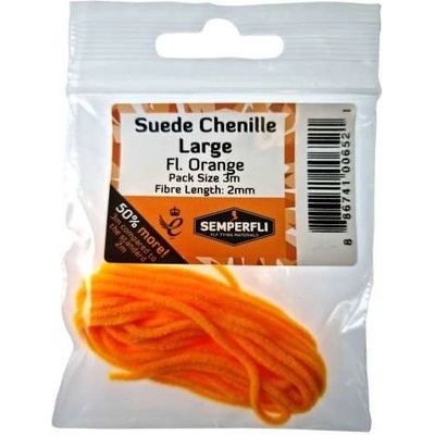 Semperfli Šenylka Suede Chenille Large Fl Orange 2mm