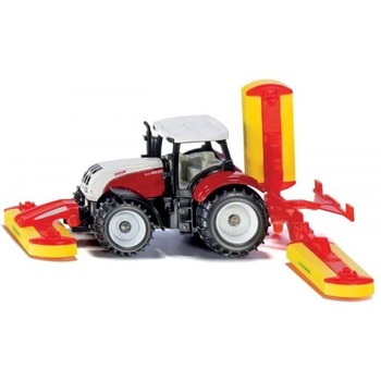 SIKU Blister - трактор Steyr със сечащи приставки